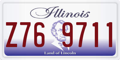 IL license plate Z769711