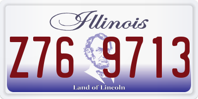 IL license plate Z769713