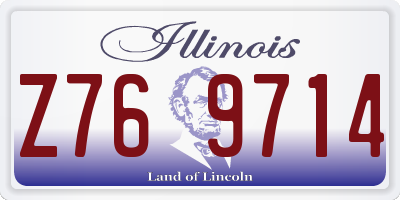 IL license plate Z769714