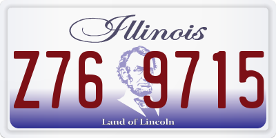 IL license plate Z769715