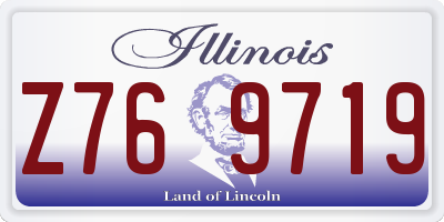 IL license plate Z769719