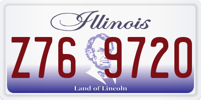 IL license plate Z769720
