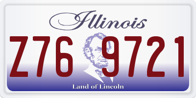 IL license plate Z769721