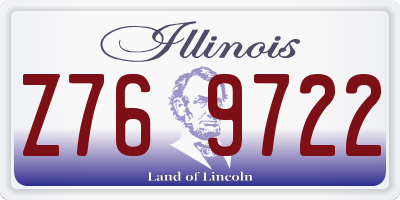 IL license plate Z769722
