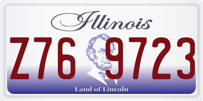 IL license plate Z769723