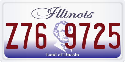 IL license plate Z769725