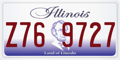 IL license plate Z769727