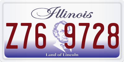 IL license plate Z769728