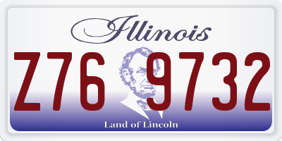 IL license plate Z769732
