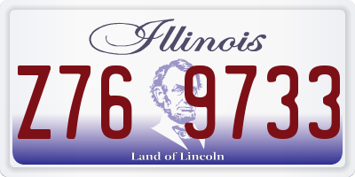 IL license plate Z769733