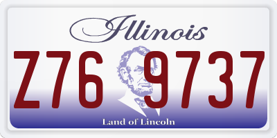 IL license plate Z769737