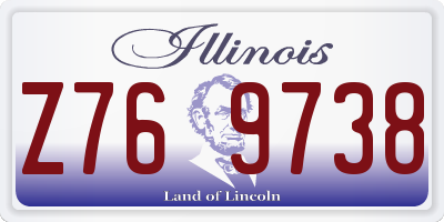 IL license plate Z769738