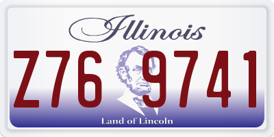 IL license plate Z769741