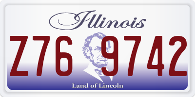 IL license plate Z769742