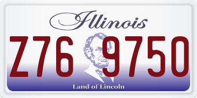 IL license plate Z769750