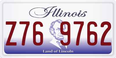 IL license plate Z769762