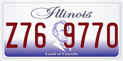 IL license plate Z769770