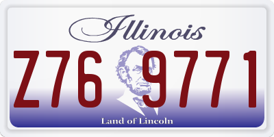 IL license plate Z769771