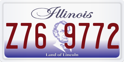 IL license plate Z769772