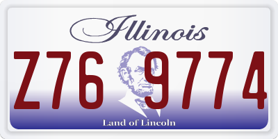IL license plate Z769774