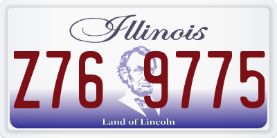 IL license plate Z769775