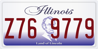 IL license plate Z769779