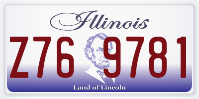 IL license plate Z769781
