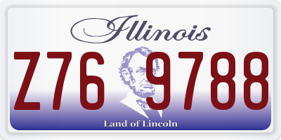IL license plate Z769788