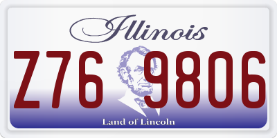 IL license plate Z769806