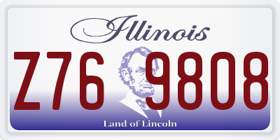 IL license plate Z769808