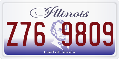 IL license plate Z769809