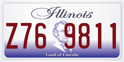 IL license plate Z769811