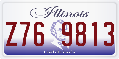 IL license plate Z769813
