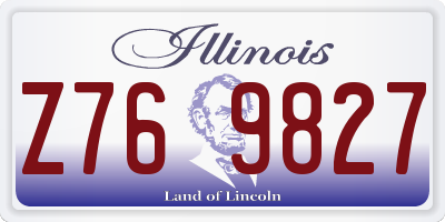 IL license plate Z769827