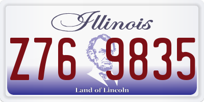 IL license plate Z769835