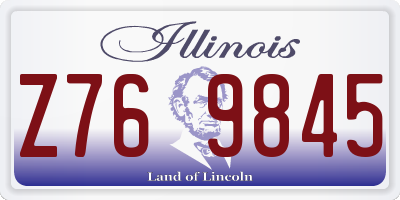 IL license plate Z769845