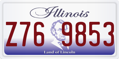 IL license plate Z769853
