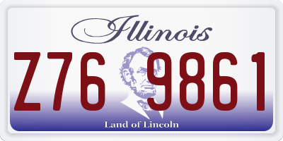 IL license plate Z769861
