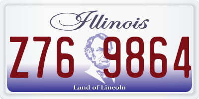 IL license plate Z769864