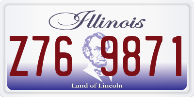 IL license plate Z769871