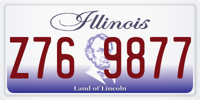 IL license plate Z769877