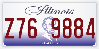 IL license plate Z769884