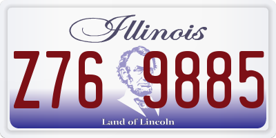 IL license plate Z769885