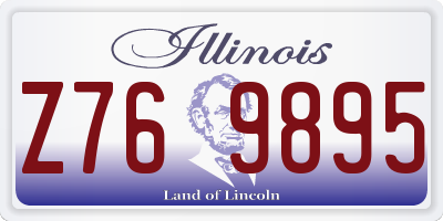 IL license plate Z769895
