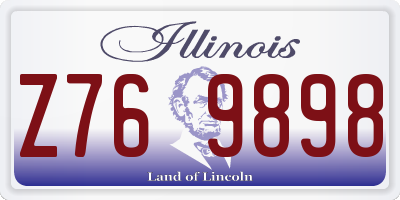 IL license plate Z769898