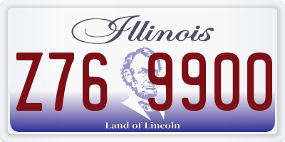 IL license plate Z769900