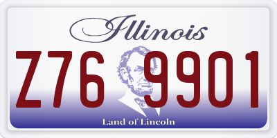 IL license plate Z769901