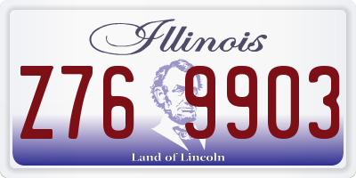 IL license plate Z769903