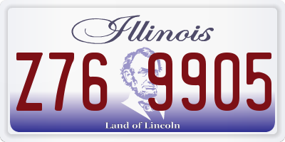 IL license plate Z769905