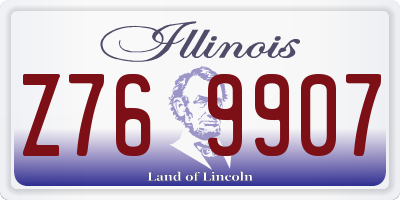 IL license plate Z769907